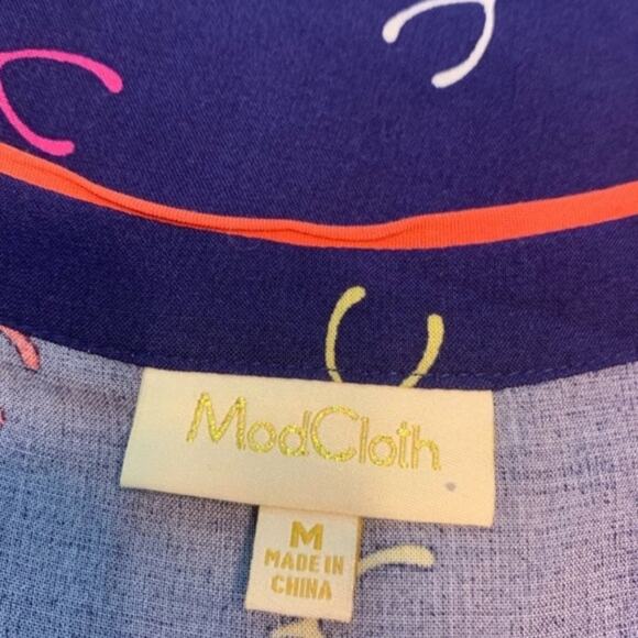 ModCloth Cafe au Soleil wishbone retro blouse - Picture 7 of 7